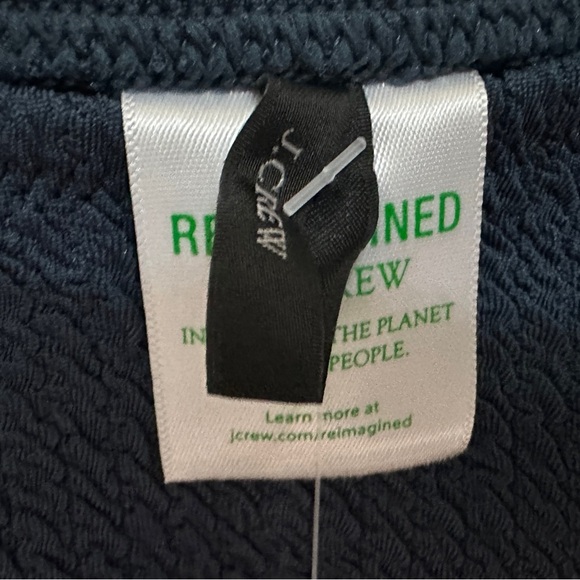 139 J.Crew | NWT Women’s Bikini Bottom Textured Dark Navy (size S) - Picture 6 of 12